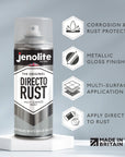 DIRECTORUST Spray Paint | Metallic Gloss | 400ml (13.52fl oz) | Multi-Surface