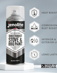 Directorust BBQ & Stove Paint Aerosol | Up to 1200°F (650°C) | 13.5 fl oz (400ml) | Matt Finish