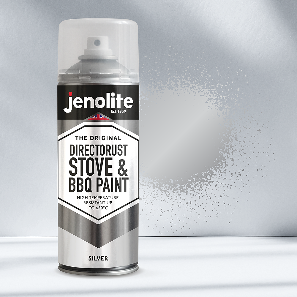 Directorust BBQ &amp; Stove Paint Aerosol | Up to 1200°F (650°C) | 13.5 fl oz (400ml) | Matt Finish
