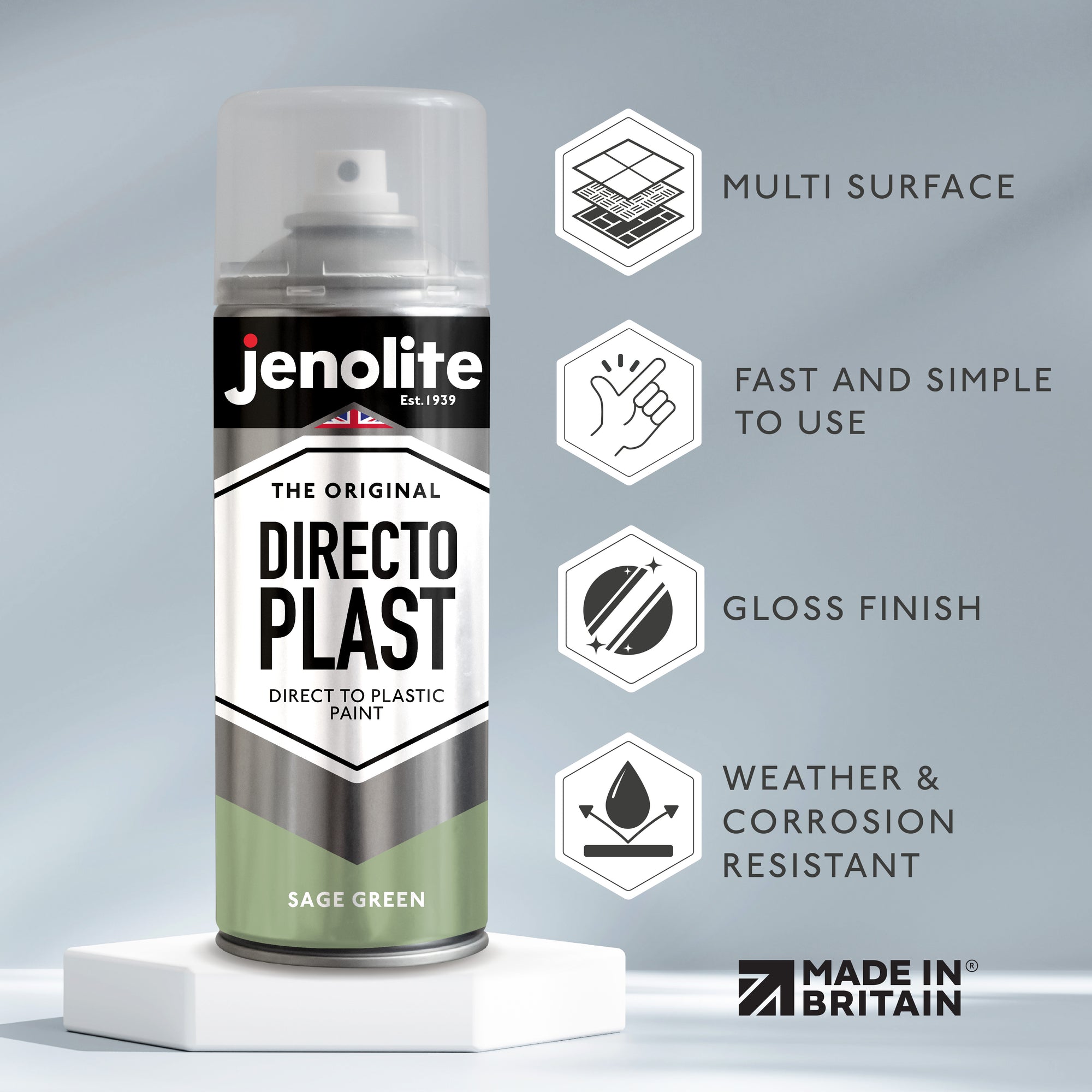Directoplast Spray Paint | Gloss Finish | 400ml (13.5fl oz)