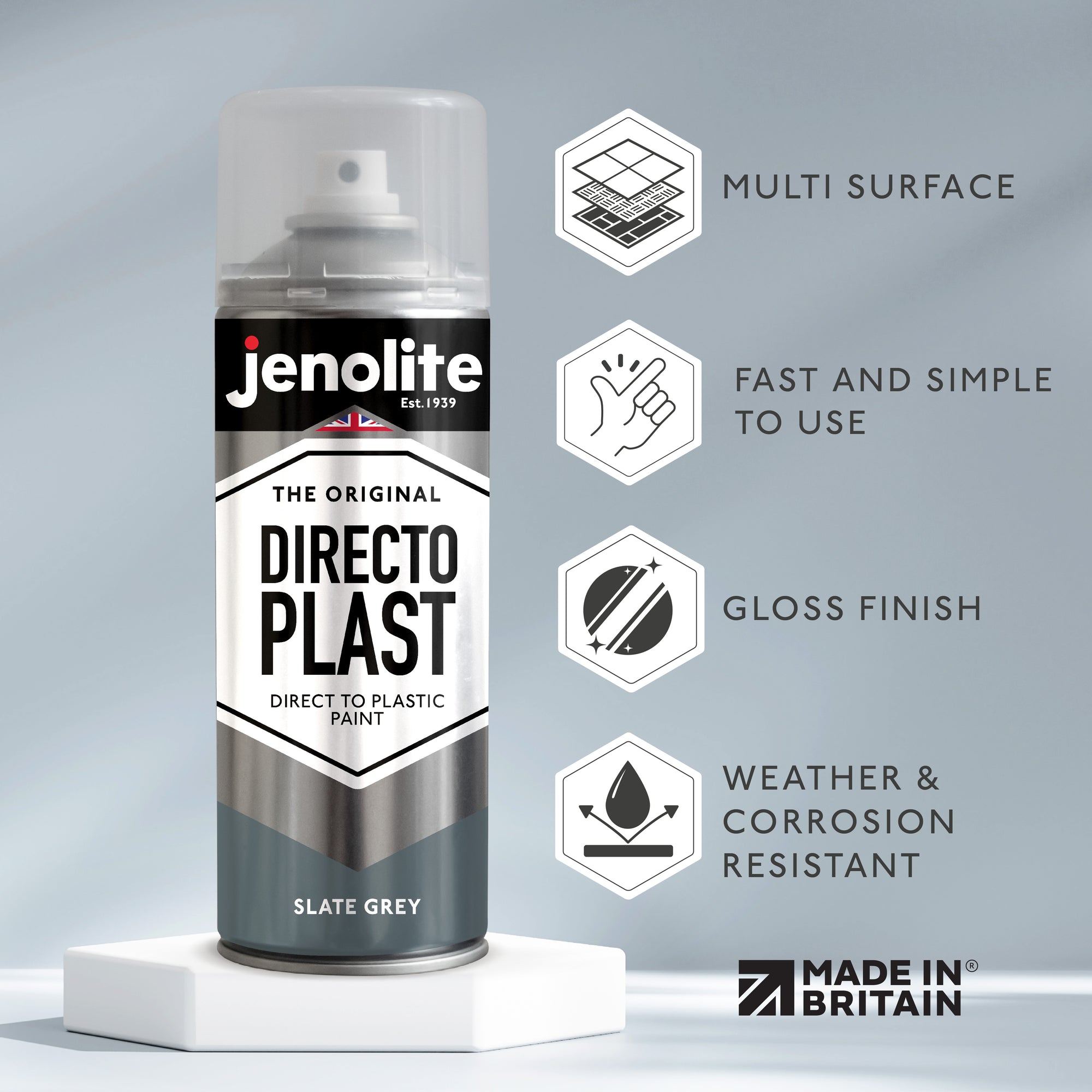 Directoplast Spray Paint | Gloss Finish | 400ml (13.5fl oz)