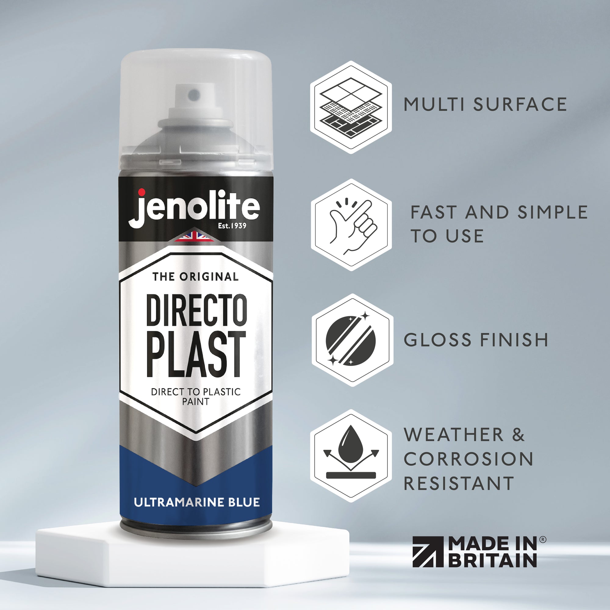Directoplast Spray Paint | Gloss Finish | 400ml (13.5fl oz)