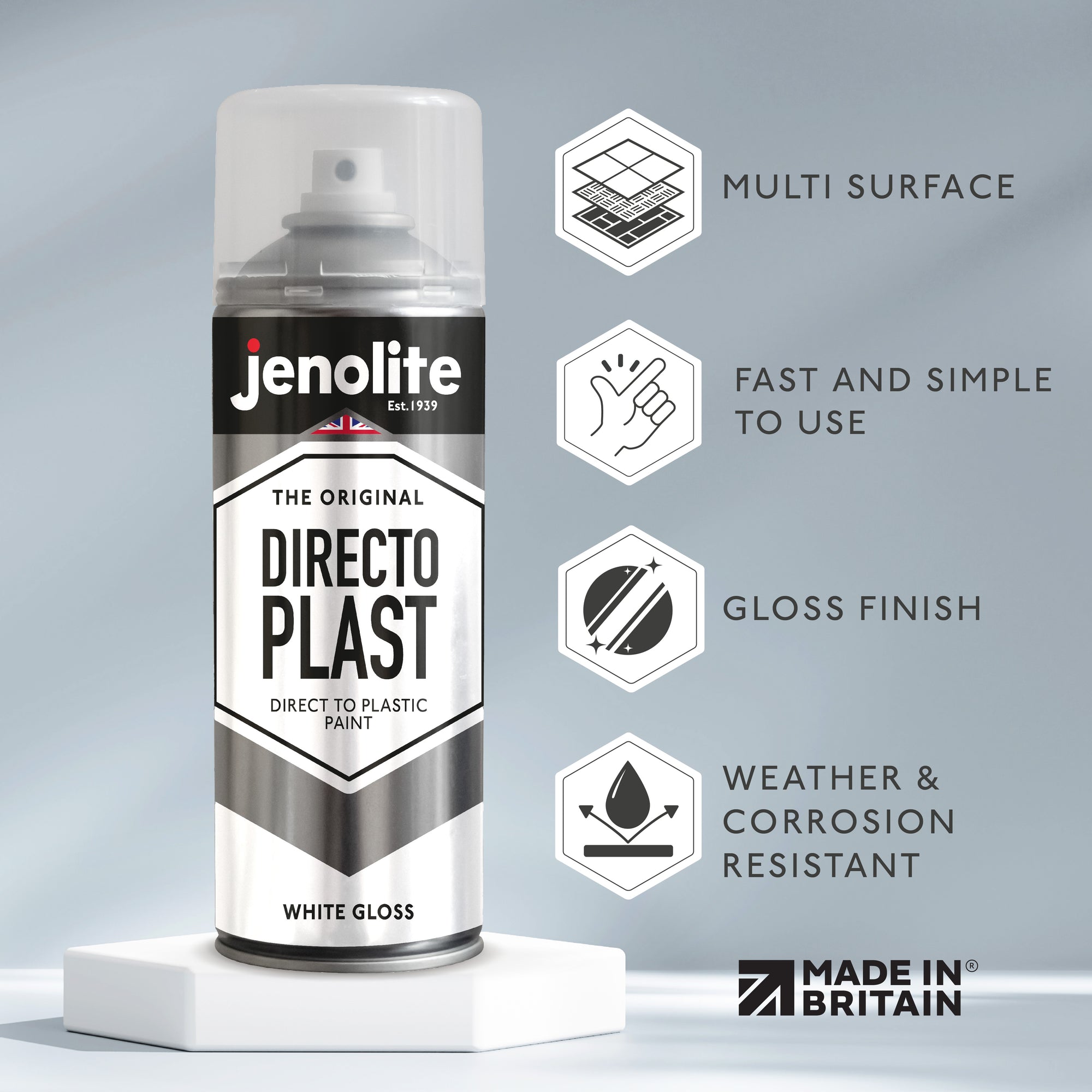 Directoplast Spray Paint | Gloss Finish | 400ml (13.5fl oz)