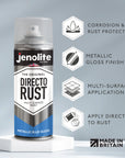 DIRECTORUST Spray Paint | Metallic Gloss | 400ml (13.52fl oz) | Multi-Surface