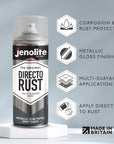 DIRECTORUST Spray Paint | Metallic Gloss | 400ml (13.52fl oz) | Multi-Surface