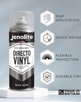 DirectoVinyl Paint Spray | GLOSS BLACK | 400ml (13.5fl oz)